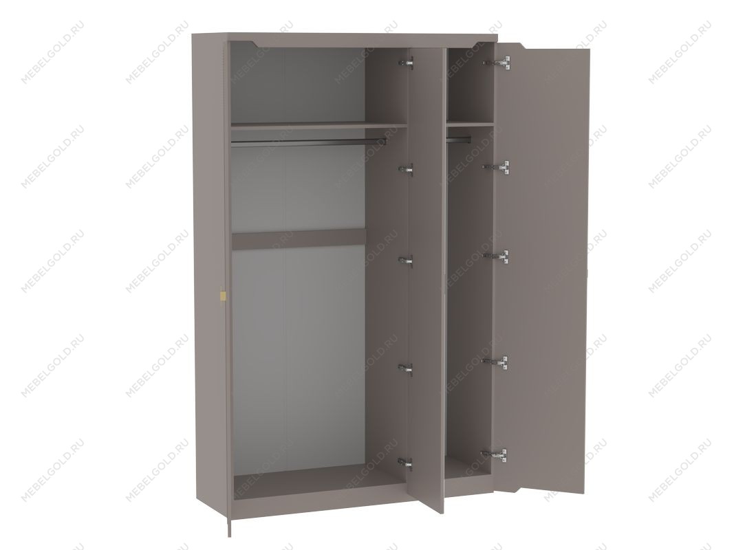 Шкаф 3-дверный, Сиде (1410*523*2304) Мокко, 12610 | изображение 1