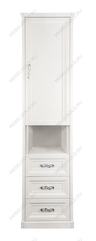 Шкаф детский Мишель 1-ств без зеркал белый матовый | изображение 1