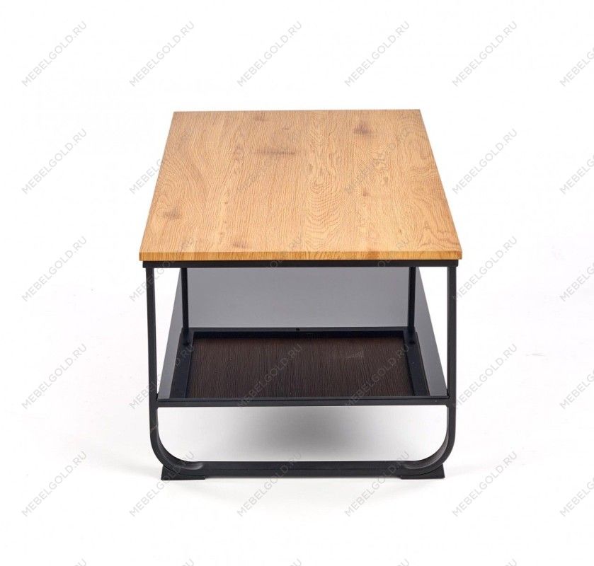 Стол журнальный Halmar ARTIGA (дуб золотой/черный) | изображение 1