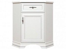 Тумба Кентаки KOMN1D1S/P угловая белый - Выставка Лобня