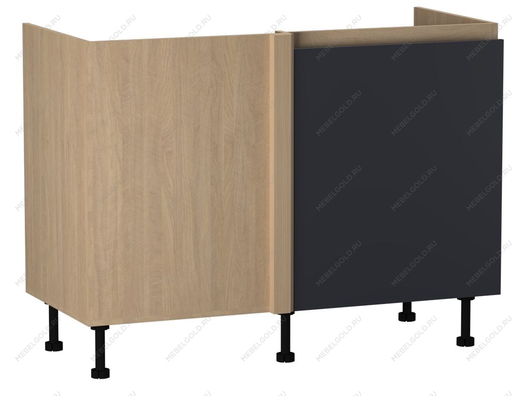 Стол под мойку угловой СМУ-120 правый, Женева (1154*534*870) Дуб Палермо/Синий матовый, 22515