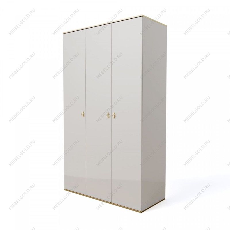 Шкаф 3-х дверный Римини (Слоновая кость/Золото) РМШ2/3