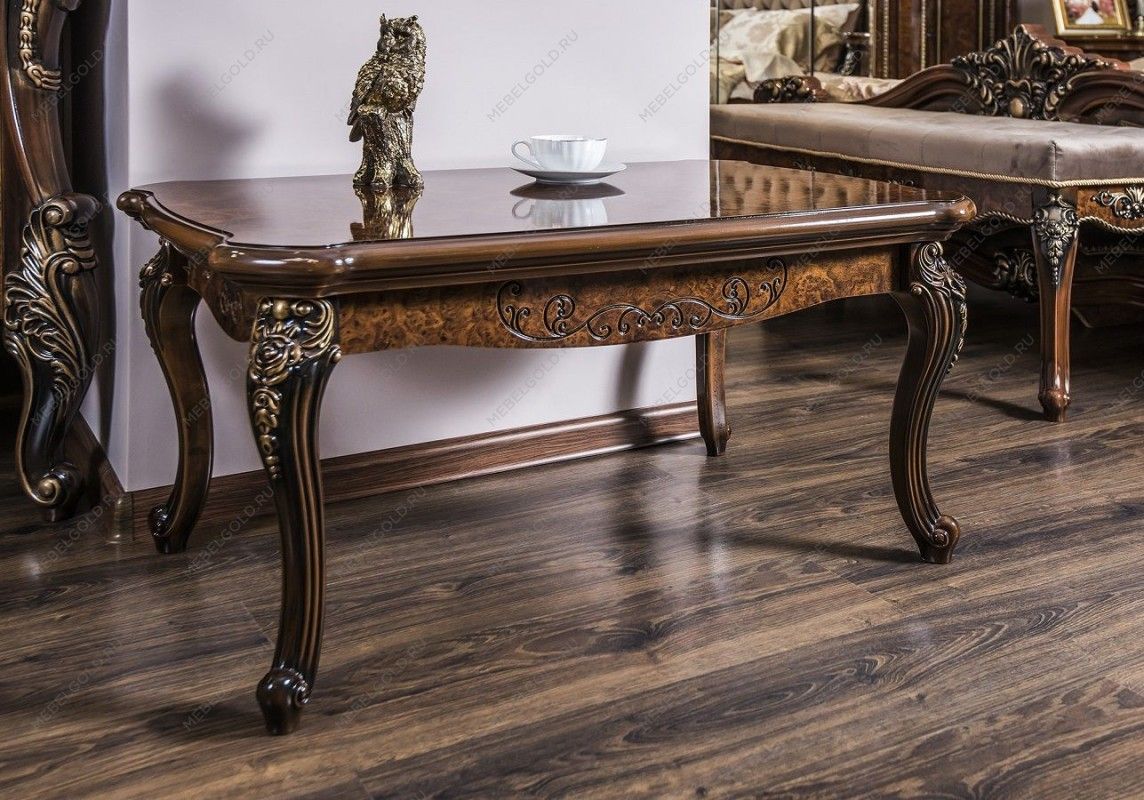 Столик прямоугольный Джоконда корень дуба глянец | изображение 2