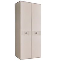 Шкаф 2-х дверный Римини СОЛО (Слоновая кость/Серебро) РМШ2/2(s)