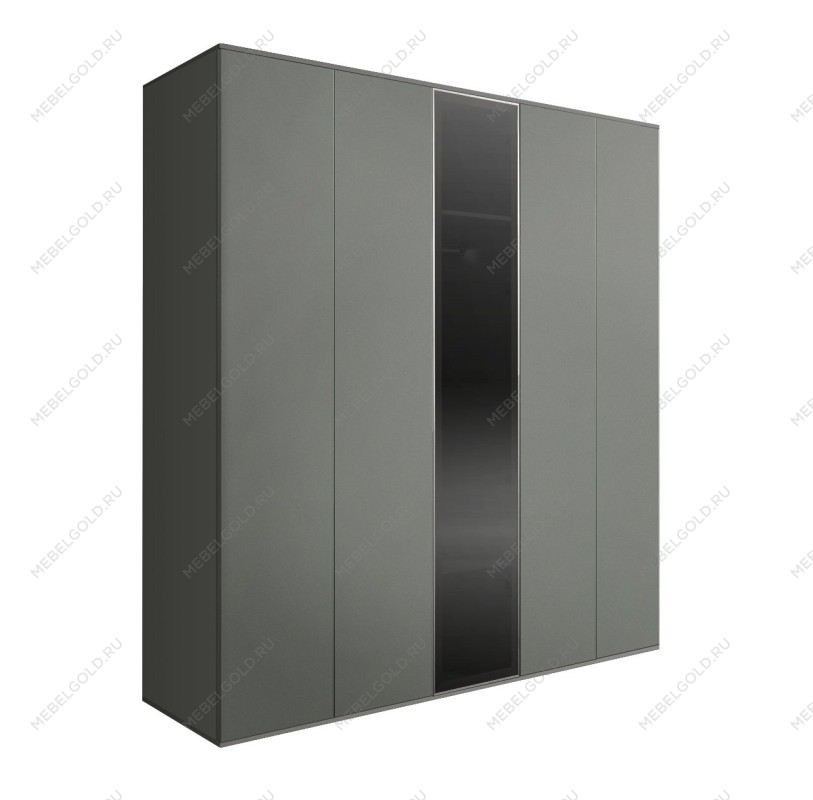 Шкаф 5-ти дв. Bogemia Air (Серый/Серебро) БМШ2/5(1)