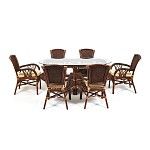 Комплект обеденный ANDREA GRAND Античный орех | изображение 24