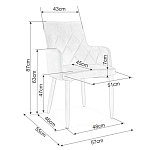 Стул кухонный Signal RICARDO (серый) | изображение 4
