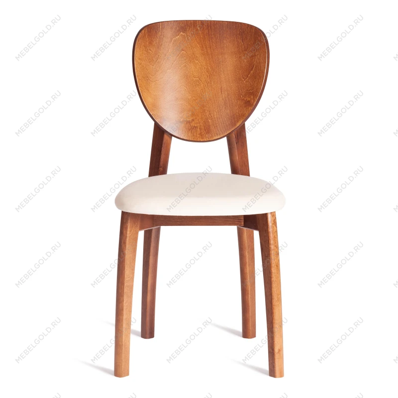 Стул DIAMANTE мягкое сидение, бук, 42x42x85см, коричневый, ткань Tenerife Cream | изображение 4