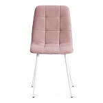 Стул CHILLY MAX, Велюр/металл, 45 х 54 х 90 см, пыльно-розовый/белый | изображение 4