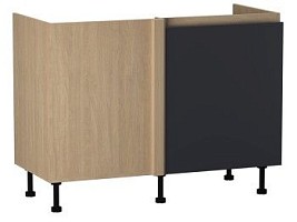 Дуб Палермо/Синий матовый