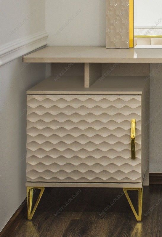 Туалетный столик Лара бежевый глянец | изображение 4