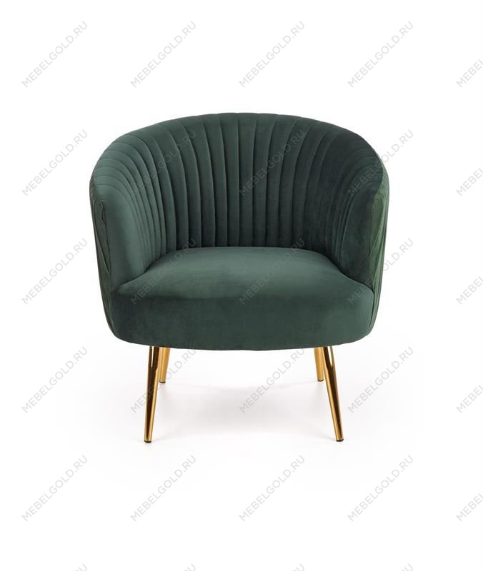 Кресло Halmar CROWN (темно-зеленый/золотой) | изображение 4