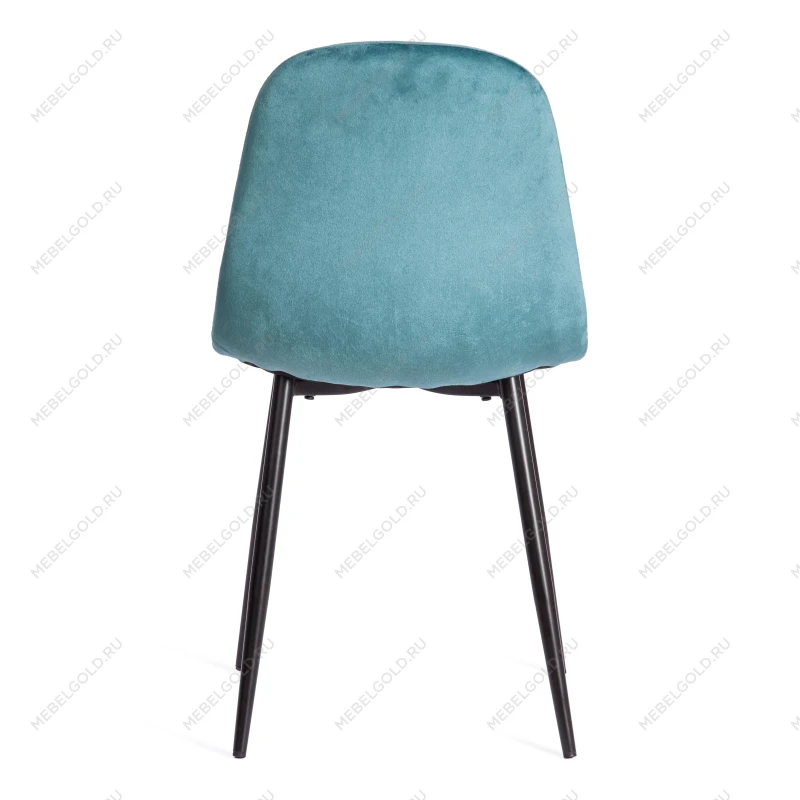 Стул BREEZE (mod. 4724), Велюр/металл, 44 х 53 х 87 см, Torquoise (бирюзовый ) HLR60 / черный | изображение 3