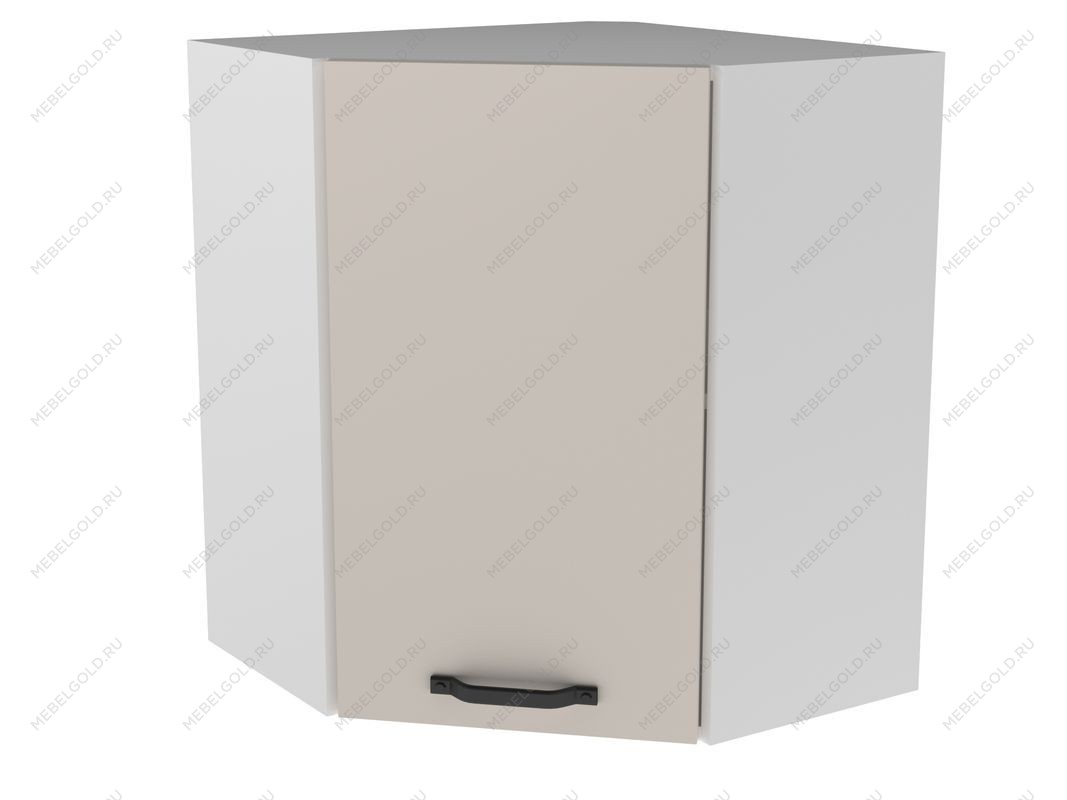 Шкаф угловой ШУ-60, Грей - 2 (600*600*720) Кашемир, 22135