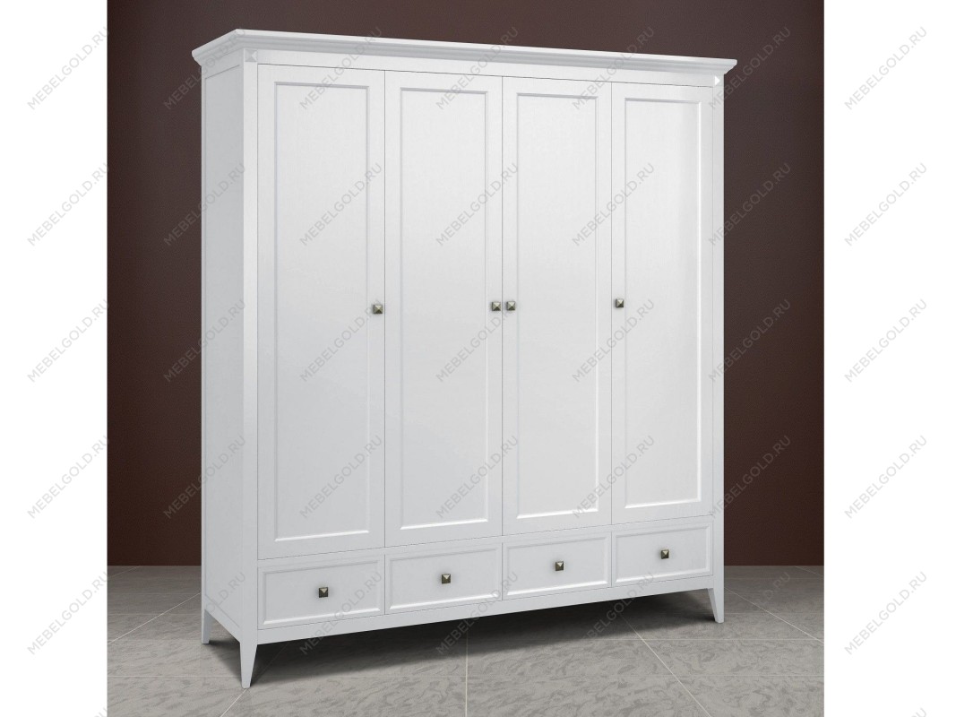 Шкаф четырехстворчатый Manhattan (Белый) | изображение 3