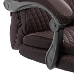 Кресло Chief metalBL, кож/зам/ткань, коричневый/коричневый стеганный, 36-36/36-36 стеганный/TW-24 | изображение 7