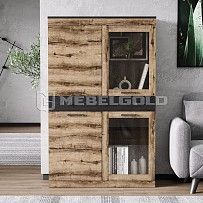 Шкаф с витриной Джаггер 2V2D1S