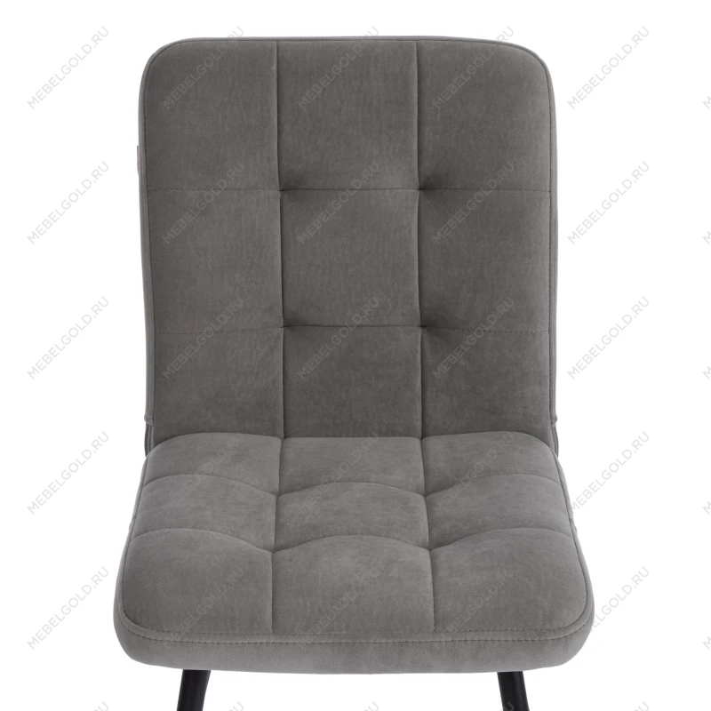 Стул обеденный Medeo, флок, серый/черный, 29, 47х56х89 | изображение 5