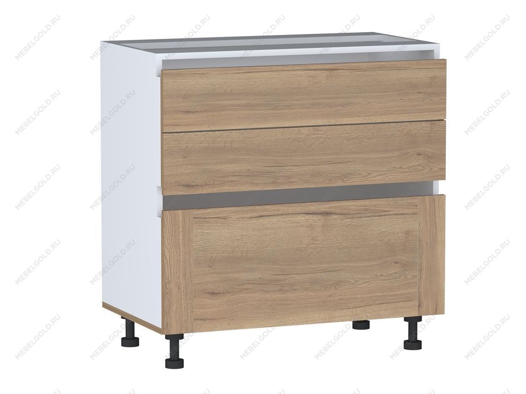 Стол с ящиками СЯ-80 NEW, Сити (800*470*820) Дуб Галифакс натуральный, 20848