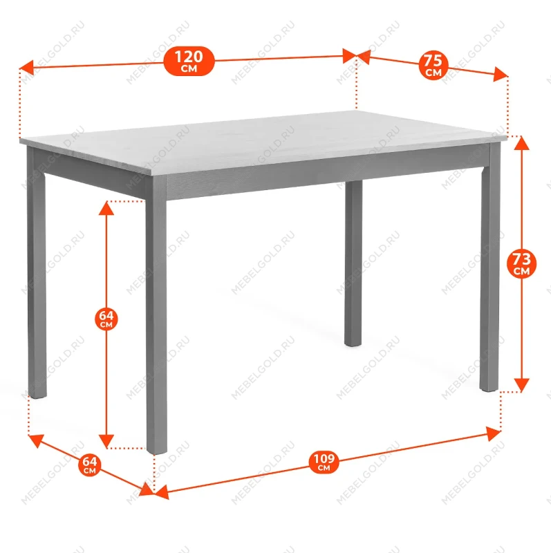 Обеденный комплект Соната (стол + 4 стула)/Sonata dining set, массив сосны, стол: 120х75х73см  стул :41х50х95см, антик/чёрный | изображение 8