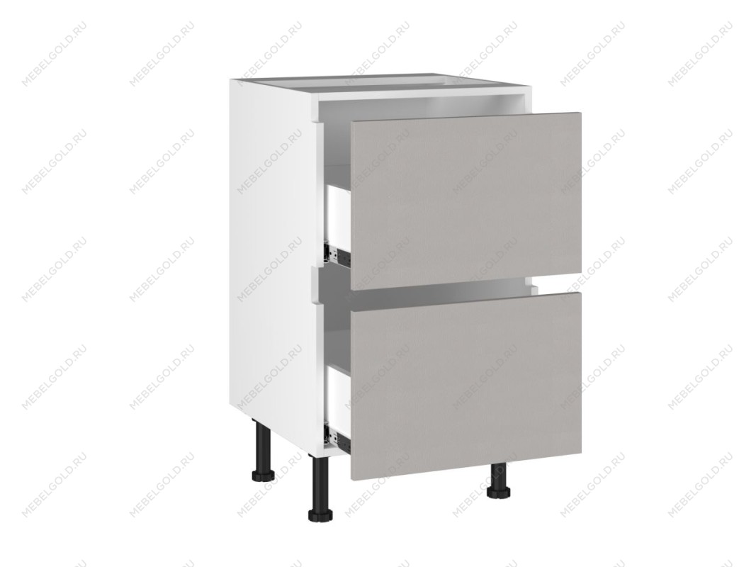 Стол с ящиками СЯ-(2)-50, Виста (500*523*870) Экокожа Бежевый, 26412 | изображение 1