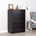 МАЛЬТА комод ИКЕА / IKEA 5 ящиков 80х121 Дуб Венге | изображение 5