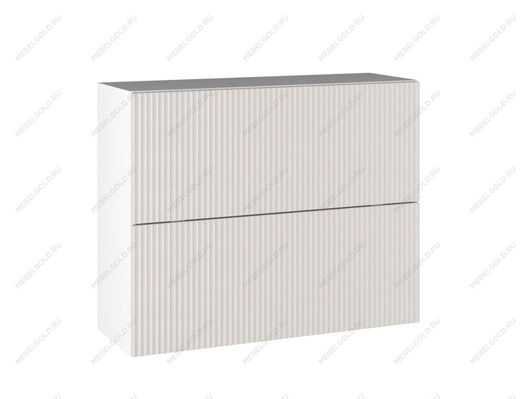 Шкаф ШГ-90СМГ, Виста (900*316*720) Экокожа Белый, 26251