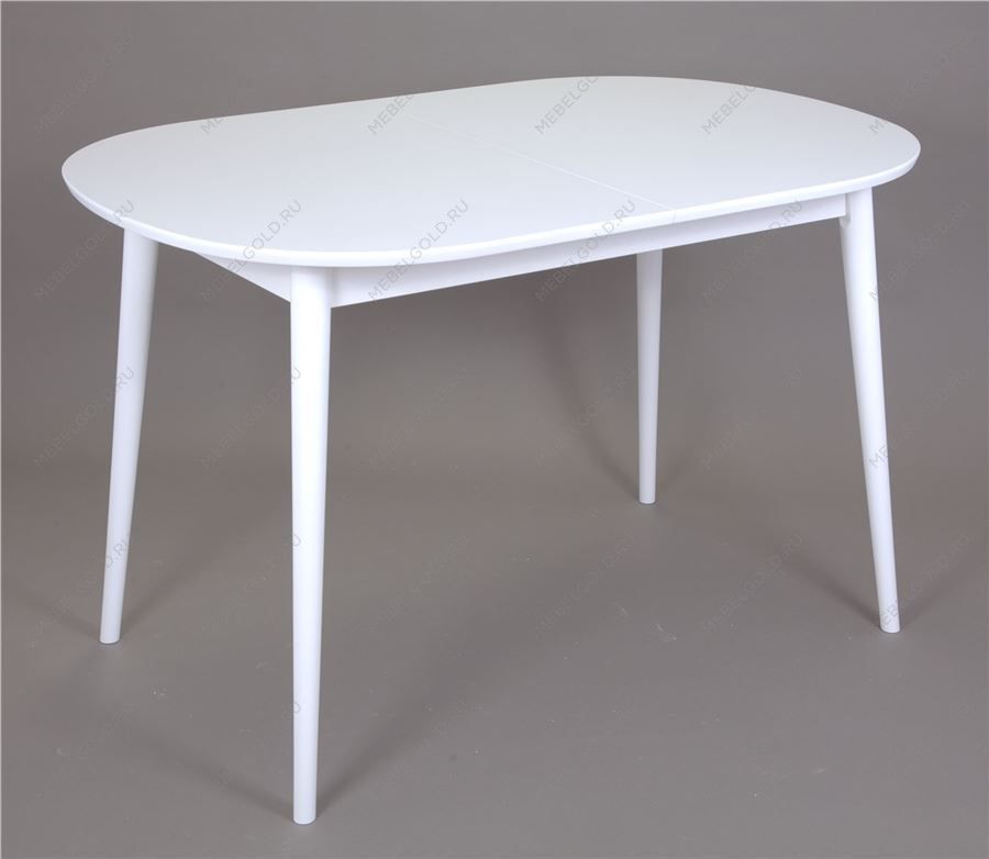 Стол овальный Алиса-1200 (белый/белый) раздвижной | изображение 6