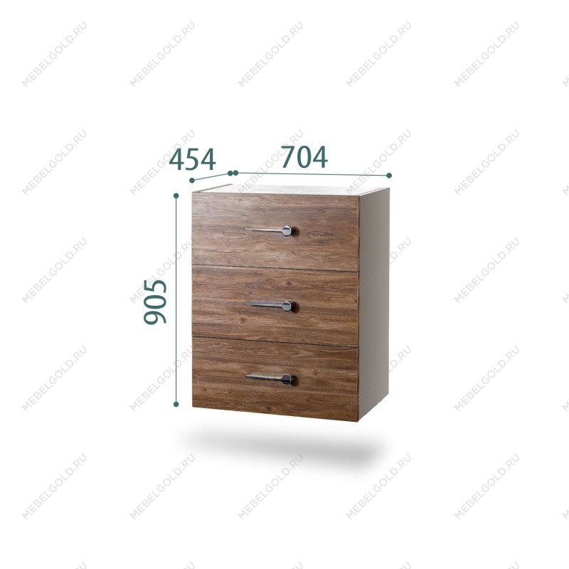 Комод Bogemia Fly Wood Wo (Шелк) (Novabuk/Хром) БМКМ-1