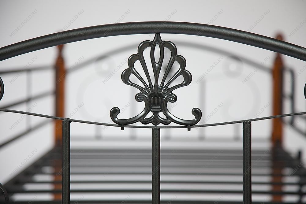 Кровать BOLERO двухъярусная Черный, Коричневый | изображение 1