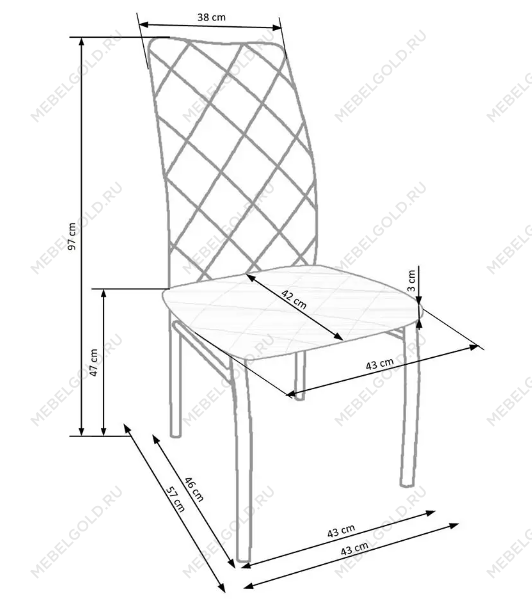 Стул кухонный Halmar K309 (бежевый/хром) | изображение 7
