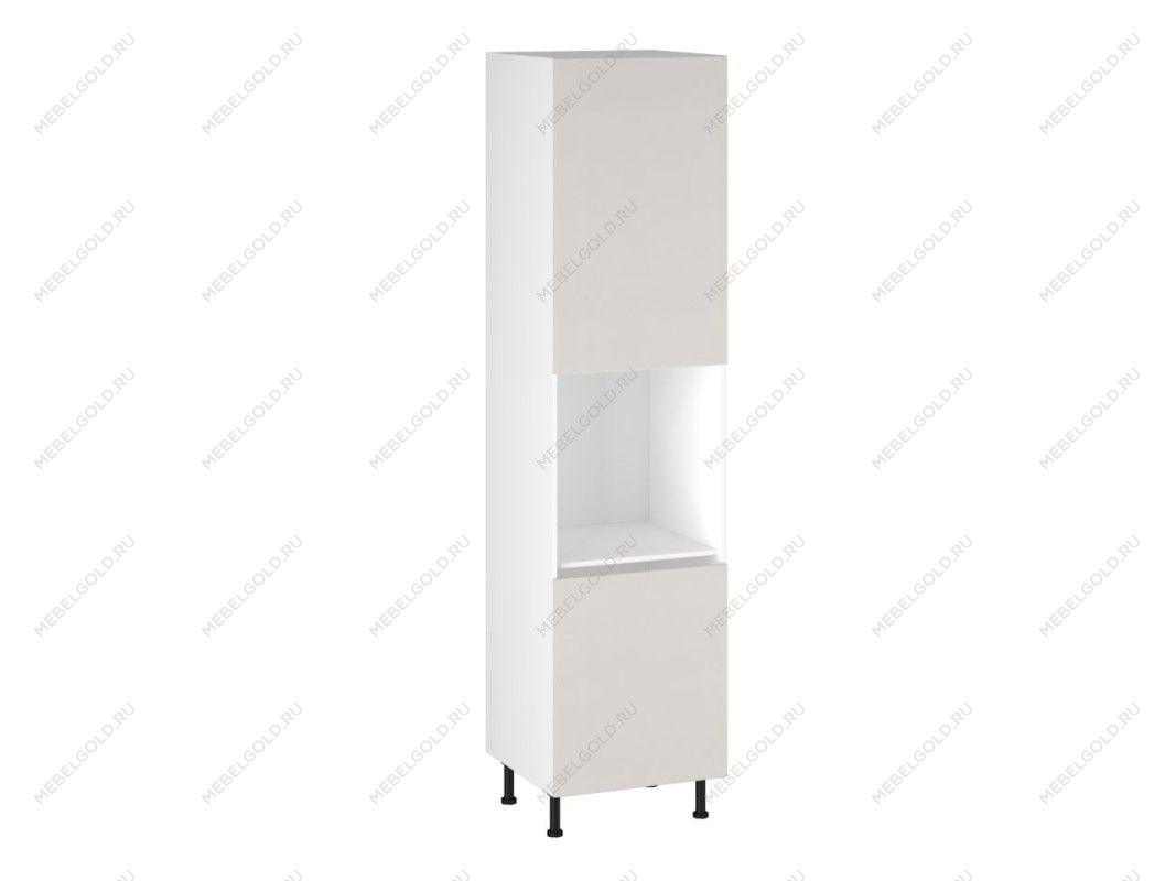 Шкаф-пенал 960 ПГ-60, Виста (600*586*2456) Экокожа Белый, 26286