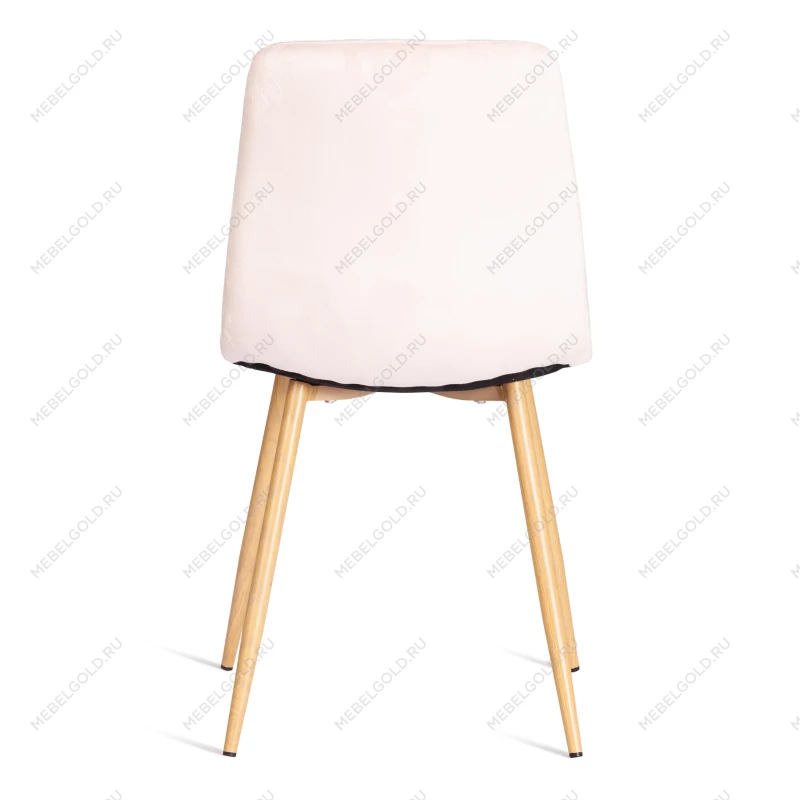 Стул CHILLY (mod. 7094-1), вельвет/металл, 44,5х52,5х86 см, pink (розовый) HLR39 / натуральный | изображение 4