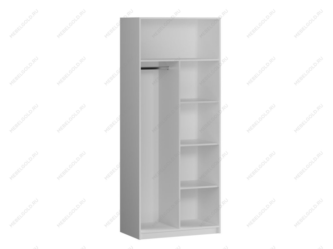 Доп. средник в 2-двер.шкаф, Фрея (426*500*1686) Белый, 12529 | изображение 1