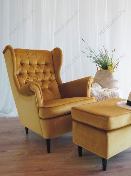 Кресло Signal HARRY VELVET (карри/венге) | изображение 3