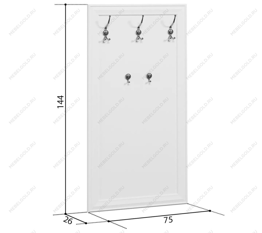 Вешалка Кентаки WIE/75 белый | изображение 2