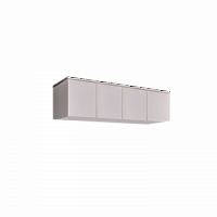 Антресоль для 4-х дверного шкафа Римини (Белый/серебро) РМАН-1(4)