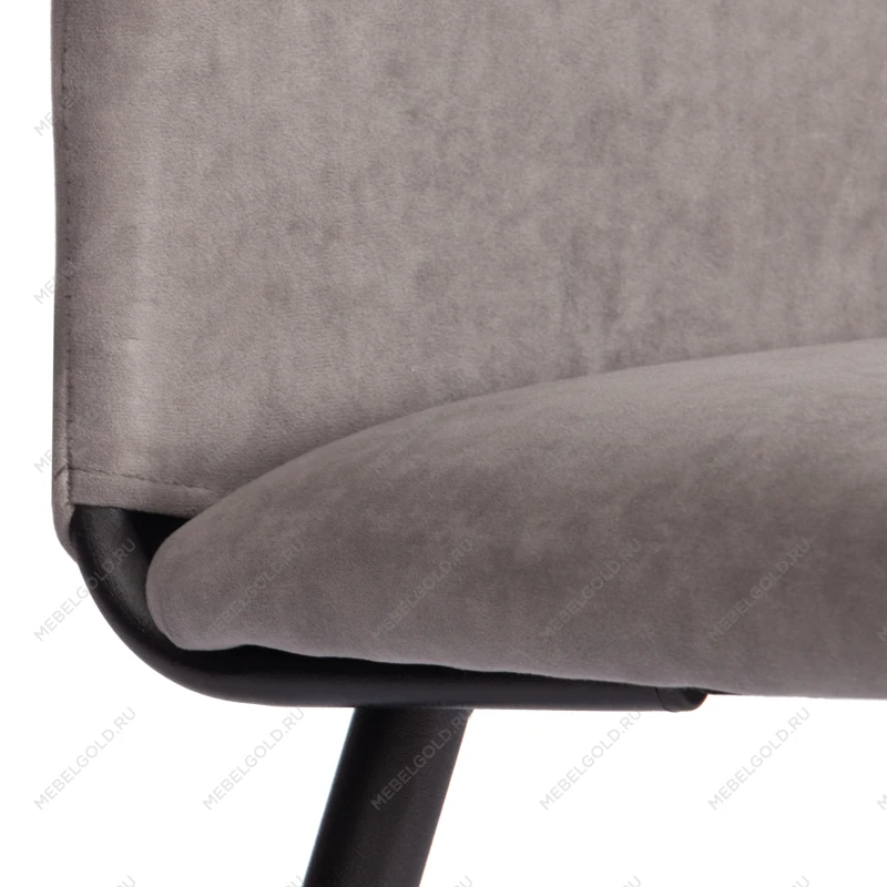 Стул обеденный La Rousse (2 шт. в упаковке), NEW, велюр, серый/чёрный, 29, 45х55х93 см | изображение 7