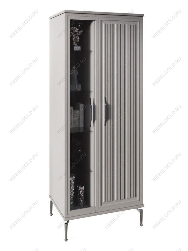 Витрина Замира 2-ств высокая серый
