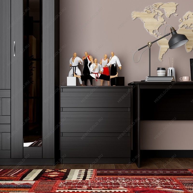 м. Марьина Роща - КАСТОР (KULLEN) комод ИКЕА / IKEA 3 ящика Дуб Венге | изображение 3