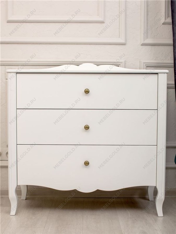 Комод Версаль 3 ящика (белый)