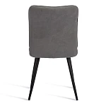 Стул обеденный Bari, флок, серый/черный, 29, 46х55х89 | изображение 3