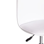 Офисное Компьютерное кресло TULIP (mod.106-1), металл/пластик/PU, 58 x 47 x 97см, White (белый) / Chrome (хром) | изображение 6