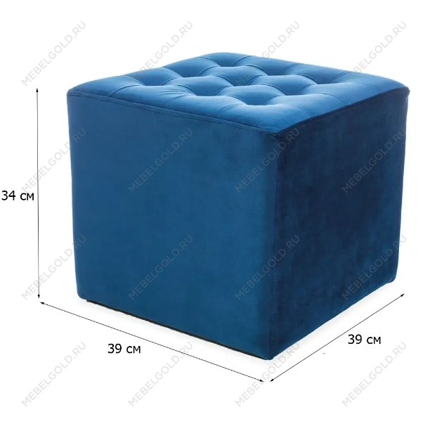 Пуф Signal LORI VELVET BLUVEL 86 (синий) | изображение 1