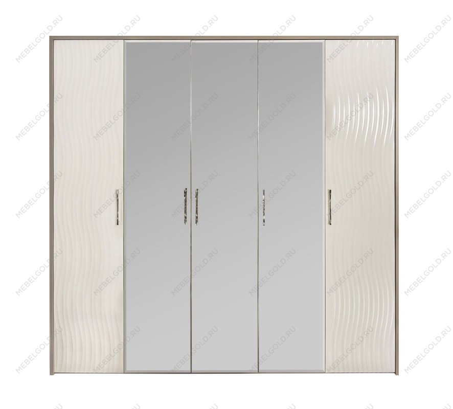 Шкаф Гравита 5-дверный белый глянец | изображение 1