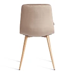 Стул CHILLY (mod. JSC-220), Велюр/металл, 44,5х52,5х88 см, Beige (бежевый) HLR8 / натуральный | изображение 3