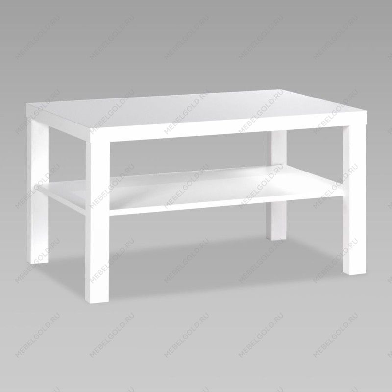 ЛАКК / ЭНКЕЛЬ Журнальный стол ИКЕА / IKEA 82, тамбурат, цвет белый | изображение 1