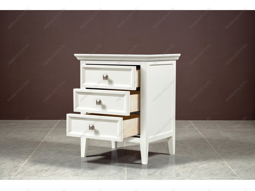 Тумба прикроватная 3 ящика Manhattan (Молочный) | изображение 5