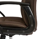 Кресло INTER (24), кож/зам/флок/ткань, коричневый, 36-36/6/TW-24 | изображение 7