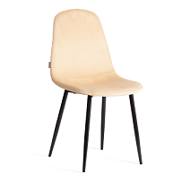 Стул BREEZE (mod. JSC-58), Велюр/металл, 44 х 53 х 86 см, sandy (песочный) HLR6 / черный